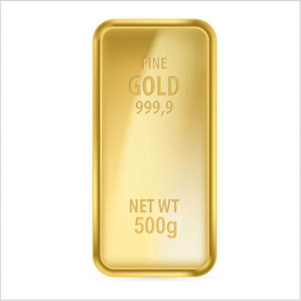 Lingotto 500 gr in oro 999/000